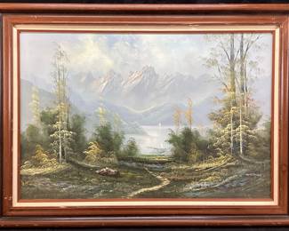 SIGNED R. HARTMAN FRAMED LANDSCAPE