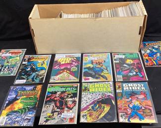 200 ASSORTED COMICS, MARVEL, D.C.