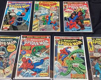 (7) MARVEL THE AMAZING SPIDER-MAN COMICS, #148, #92, #139, #131, #145, #146, #91
