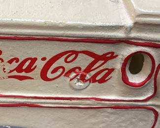VTG. CAST IRON COCA-COLA TRUCK, 10
