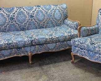 FRENCH PROVINCIAL SOFA & CHAIR