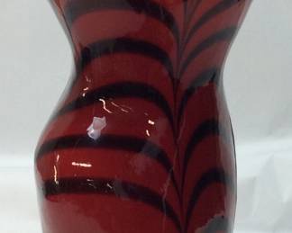 VINTAGE MURANO GLASS VASE LADIES FIGURE