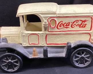 VTG. CAST IRON COCA-COLA TRUCK, 10