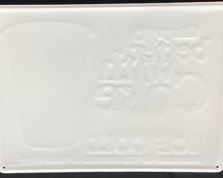 COCA-COLA METAL SIGN, 16 by 12