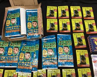 1988 TOPPS PEE-WEE’S PLAYHOUSE CARDS & 1991 DC COMICS BATMAN CARDS
