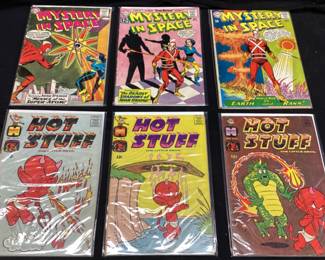 (6) DC MYSTERY IN SPACE COMICS & HARVEY COMICS