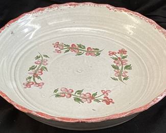 OWEN POTTERY DECORATED PIE PLATE