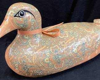 1985 WHITES PAISLEY DUCK, HANDMADE BY D