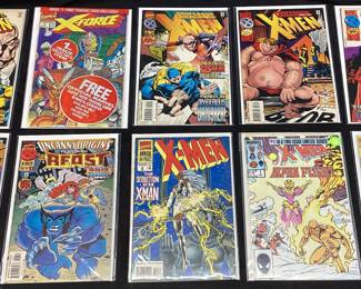 (10) MARVEL X-MEN, X-FORCE, UNCANNY
