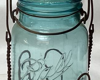 VTG. #6 BALL JAR w WIRE CARRIER