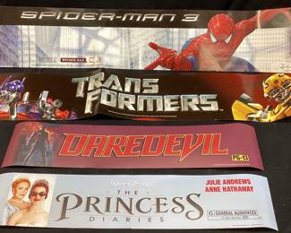 (4) MOVIE BANNERS, SPIDER-MAN 3, TRANS F