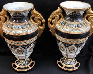 PAIR OF PORCELAIN VASES