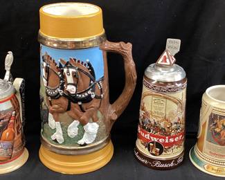 ANNHEUSER-BUSCH & HANDMADE BEER STEI