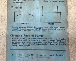 VTG. LA BARGE MIRRORS INC FRAMED