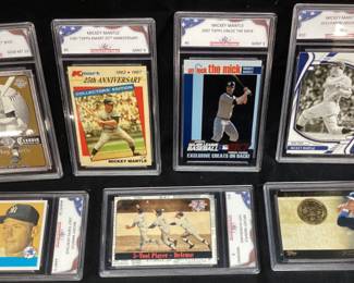 (7) ASSORTED MICKEY MANTLE REPRODUCTION CARDS