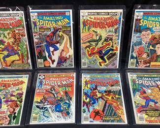 (8) MARVEL AMAZING SPIDER-MAN COMICS #166, #167, #168, #169, #170, #171, #172 & #173