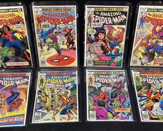  (8) 35c MARVEL AMAZING SPIDER-MAN COMICS #176, #177, #178, #179, #180, #182, #183 & #184
