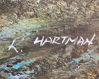 SIGNED R. HARTMAN FRAMED LANDSCAPE