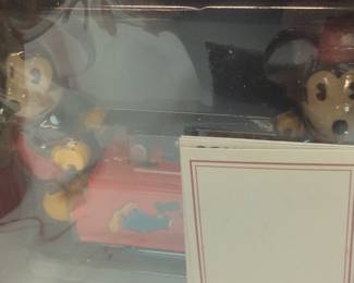 Mickey Mouse Wind Up Handcar Toy