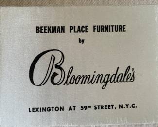 Vintage Beekman Place Furniture by Bloomingdale's