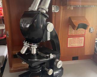 Vintage Bauch & Lomb Microscope