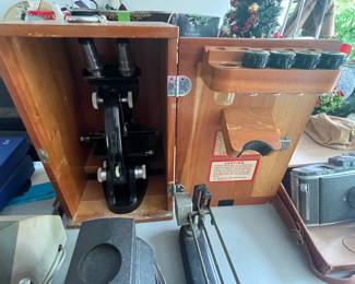 Vintage Bauch & Lomb Microscope