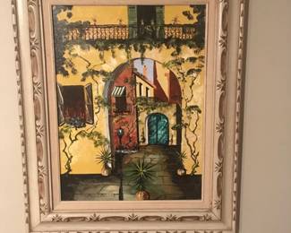 M J CHAPTON OIL PAINTING