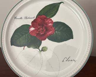 Villeroy Boch 1979 Camellia Rubricanlis Botanical Plate- Nicholas Liex