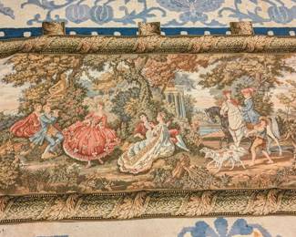 7' long French Aubusson tapestry