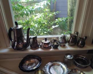 Danish Silver serving pieces 