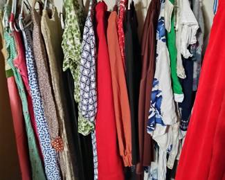 Vintage women's clothing including a black label Gunner Sax dress... White lace