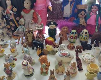Vintage dolls--Beswick & Royal Dolton Beatrix Potter figurines--some rare
