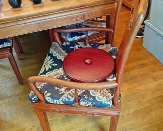 Rosewood table and chairs