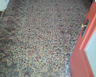 Huge  Vintage Kerman machine made rug  10' x 13'