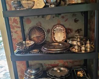 Large amount of antique silver 