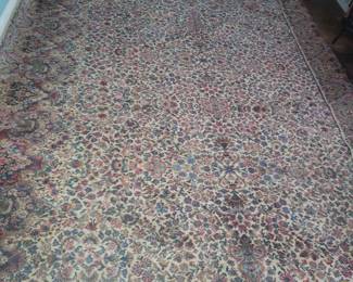 Kerman rug is in very good condition 10' x 13' 