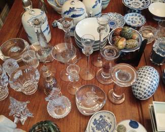 Vintage and antique glass and ceramics