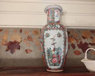 large vintage Asian vase