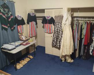 Vintage women's and children's clothing