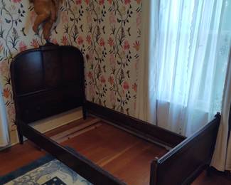 Vintage bed Frames--chinese rug