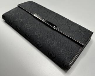 Gucci GG Canvas Flap Continental Long Wallet - Authentic