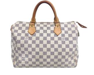 Louis Vuitton Damier Azur Speedy 30 Bag - Authentic