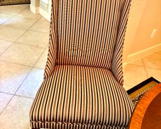 Host and hostess stripe chairs