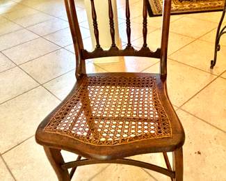 Small cane seat chair