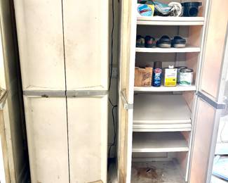 Four garage storage units