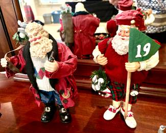 Golfing Santas