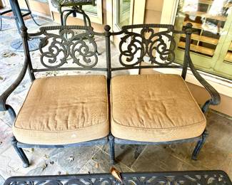 Iron love seat
