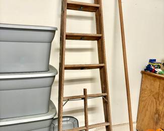 Wooden ladder