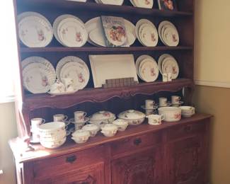 Large Hutch with China Set