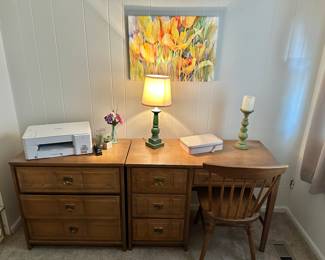 3 Drawer Dresser, Desk & Chair